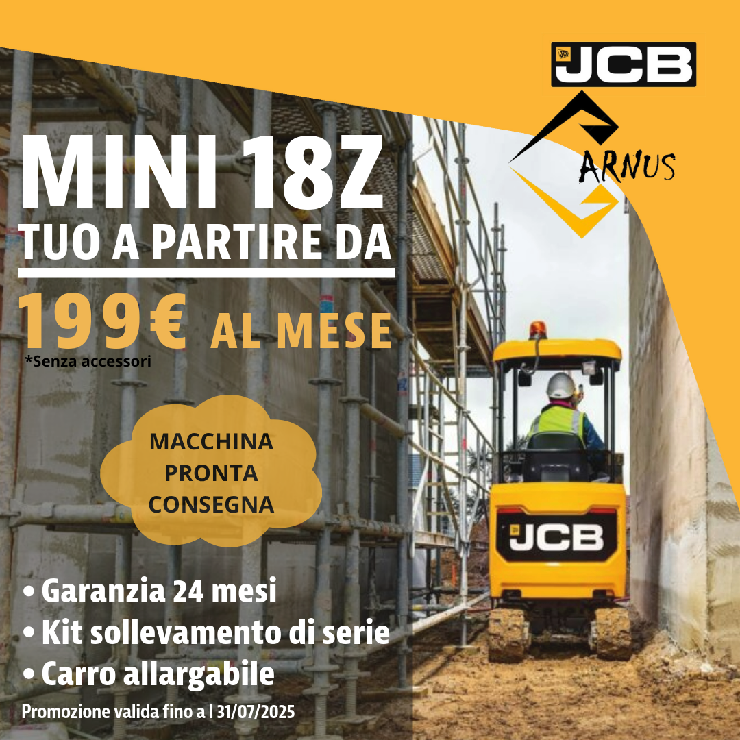 PROMO JCB 18Z IN PRONTA CONSEGNA